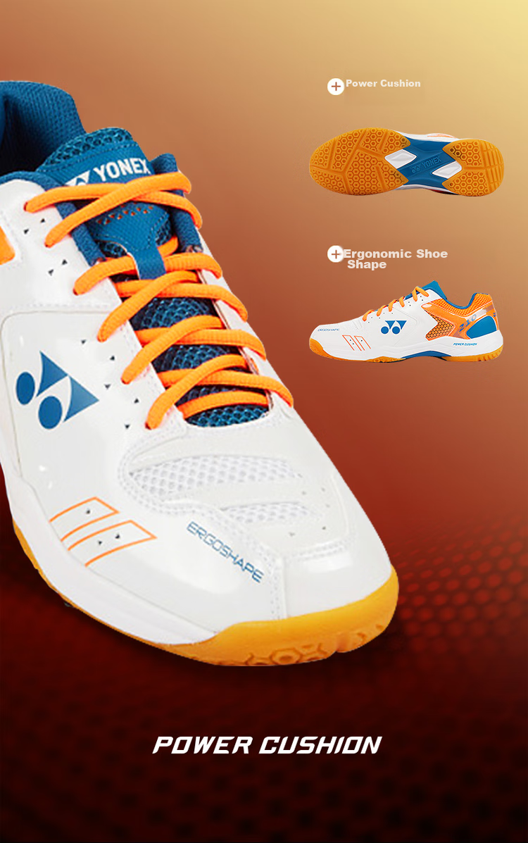 Кроссовки для бадминтона YONEX SHB220JRCR, детская модель, противоскользящие, амортизирующие, комфортные, цвет бежевый, размер 36