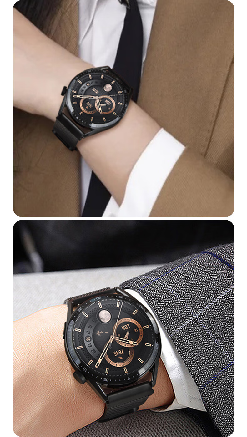 Ремешок Weiqiantu для Huawei Watch GT 3/GT 2 42мм, миланская петля, магнитная застежка, серебристый