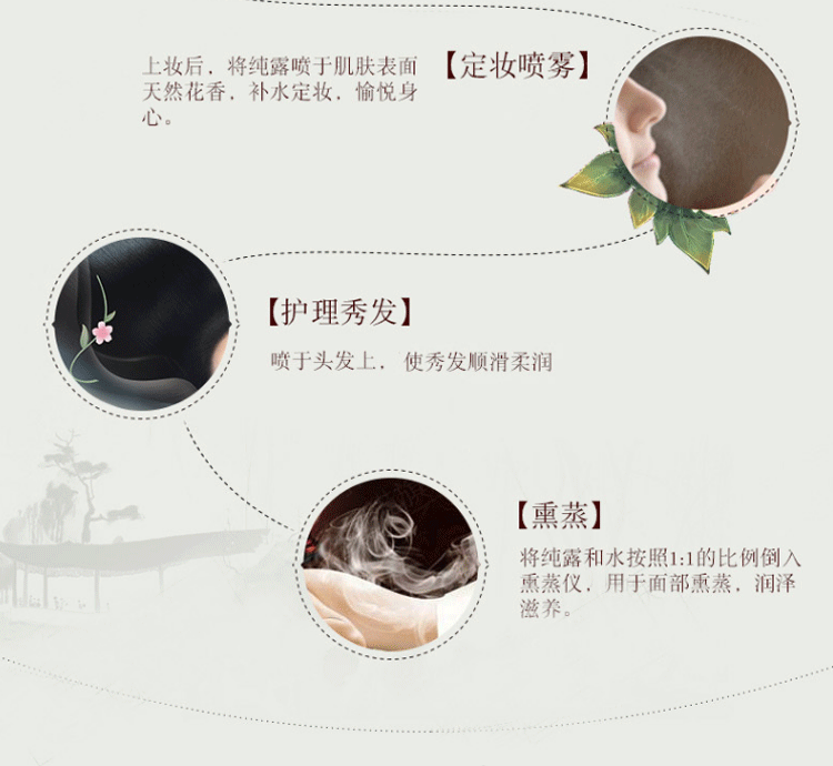 同仁堂精炼玫瑰纯露 便携装补水保湿爽肤水喷雾化妆水护肤水湿敷水80ml