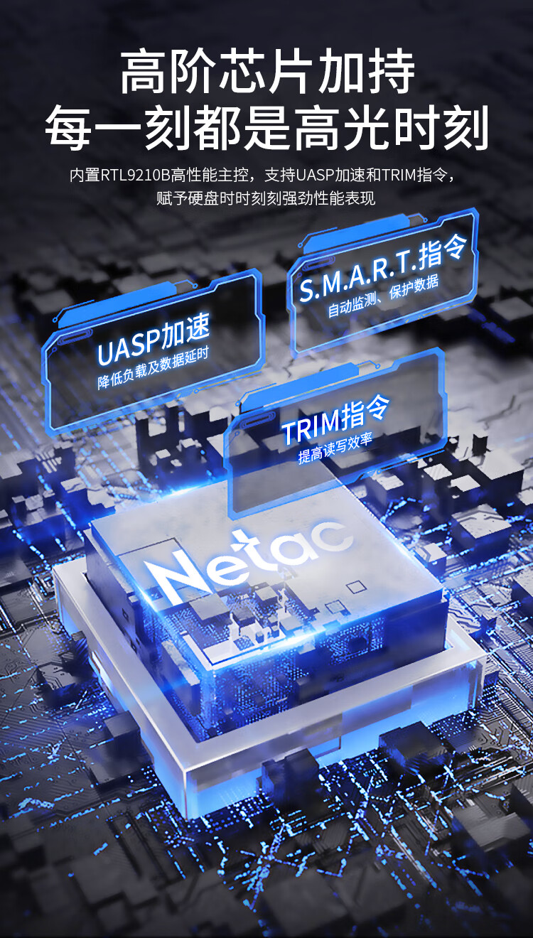 Внешний корпус Netac WH51 M.2 NVMe/SATA Type-C 3.2
