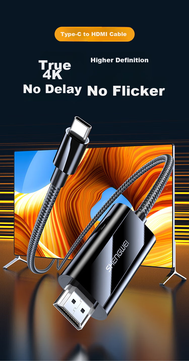 Кабель-переходник Type-C на HDMI