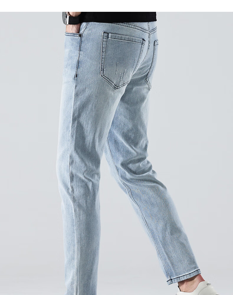 Zengzhi / Zengzhi Мужские джинсы в стиле Business Casual 928010 Сине-черные Размер 31
