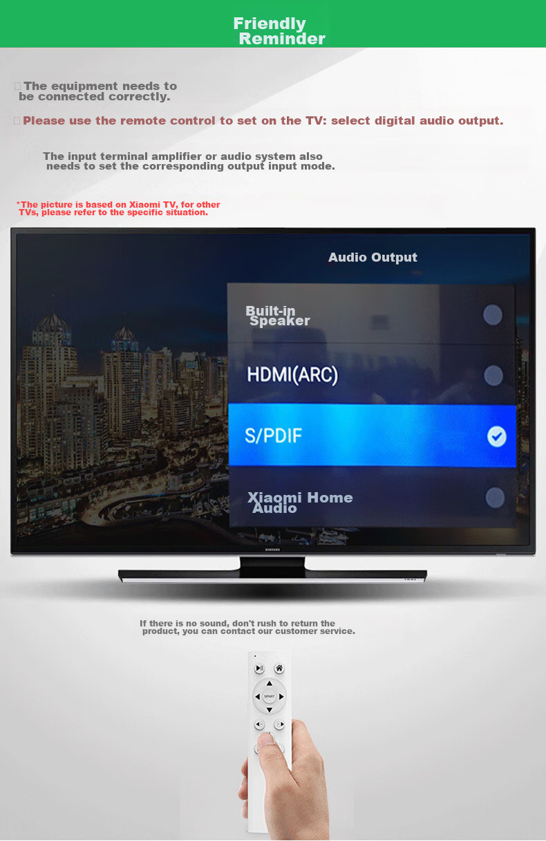 BIAZE HiFi Аудио конвертер, коаксиальный в оптический SPDIF в RCA, 3.5 мм AUX, для Xiaomi TV, усилителя, колонок, саундбара, ЦАП