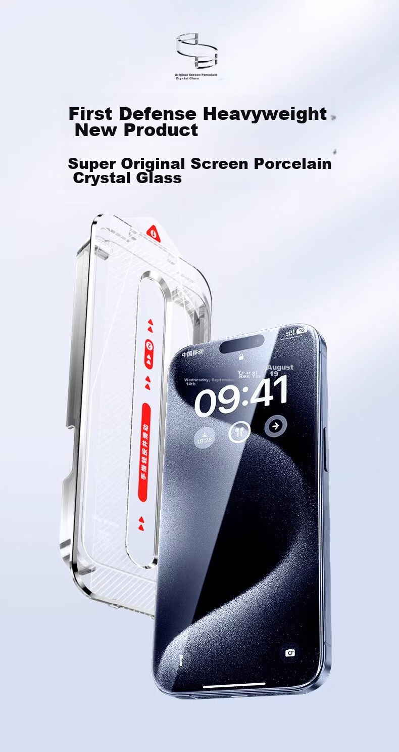 Защитное стекло DIVI для Apple iPhone 12/12 Pro, 2 шт., полное покрытие, противоударное, антибликовое, HD Clear