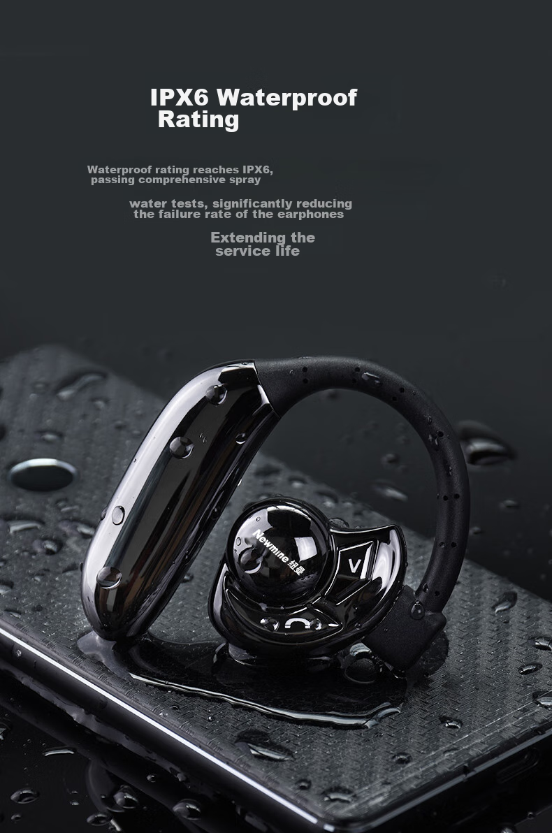 Беспроводные наушники Newmine SL86 UFO, спортивные Bluetooth-гарнитуры, одноухие, бизнес-класс, длительное время работы, HD-звонки, совместимы с Apple, Huawei, Xiaomi, OPPO