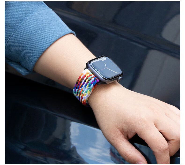 Ремешок BHO для Apple Watch Series 11/Ultra3/S10/SE3, плетеный нейлоновый ремешок с магнитной застежкой