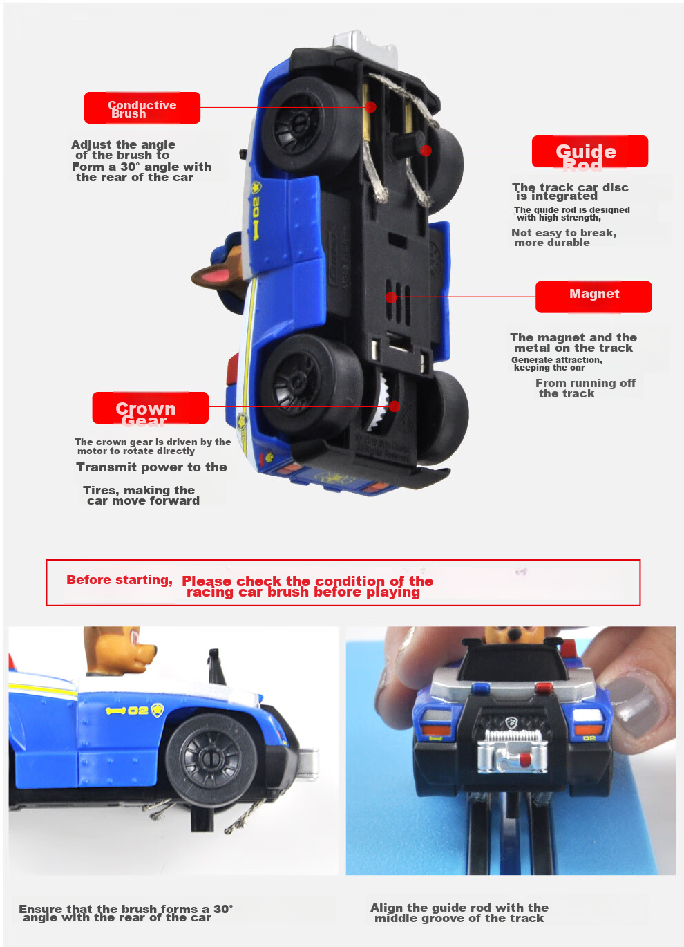 Машинка на радиоуправлении Carrera Paw Patrol, с подсветкой и звуком, арт. 4007486630321