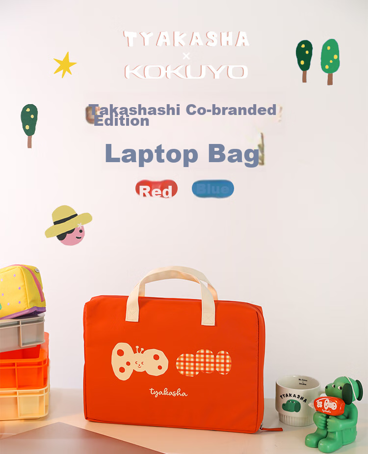 Сумка для ноутбука KOKUYO Tyakasha Collaboration, для репетиторства, подходит для 14-дюймовых устройств, красная, 1 шт.