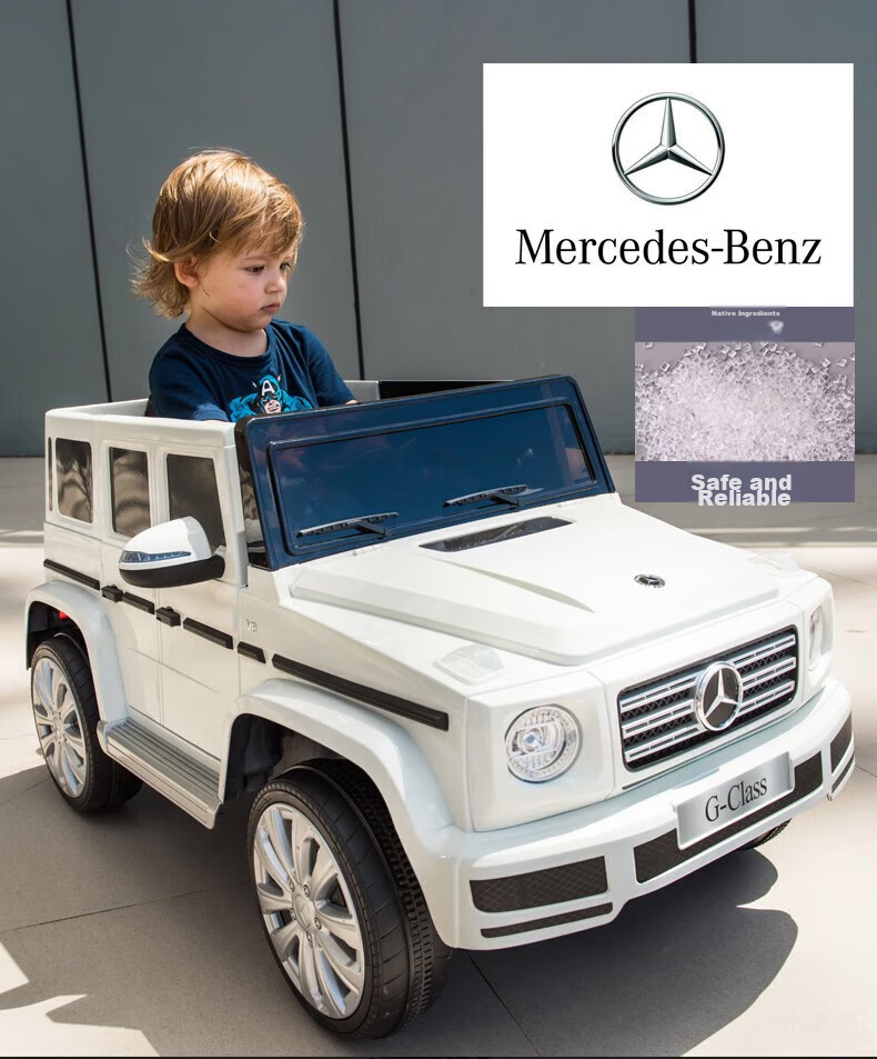 Детский электромобиль BeRica Mercedes-Benz G-Class, двухприводный, с дистанционным управлением, для детей от 2.5 лет