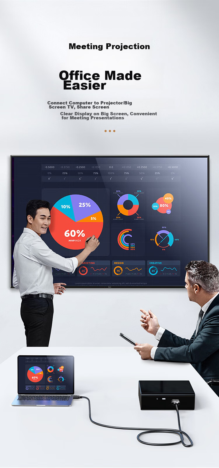 Кабель BIAZE HDMI версии 2.0, 3 метра, Ultra HD 4K, 3D, для передачи данных, для проектора, приставки, компьютера на телевизор