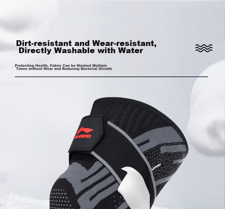 Наколенники Li-Ning для спорта, бега, два наколенника, защита мениска, пателлярный ремень, баскетбол, футбол, бадминтон, хайкинг, поддержка колена, белый, 2XL