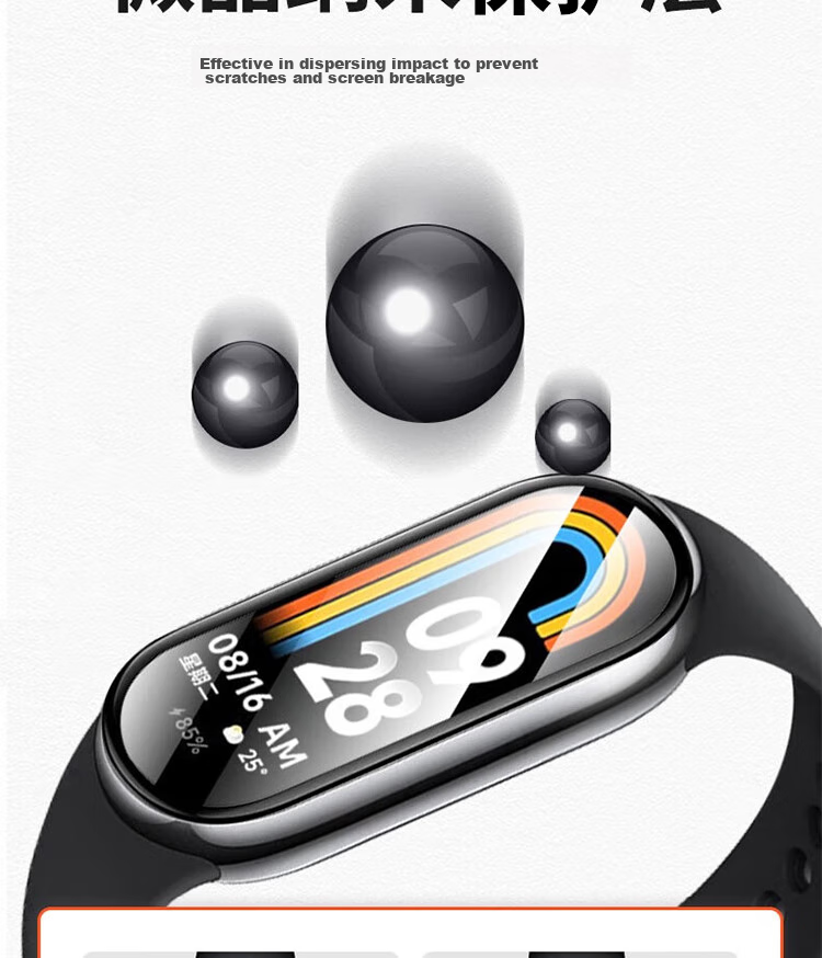 Защитная пленка ESCAPE для Xiaomi Mi Band 10/9/8/7 NFC, гидрогелевая, самовосстанавливающаяся, HD Clear, защита от царапин, 3 шт.