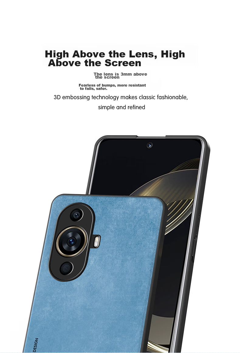 Чехол HotFire для Huawei Nova 11 / Nova 12 Vitality Edition, кожаный, противоударный, черный