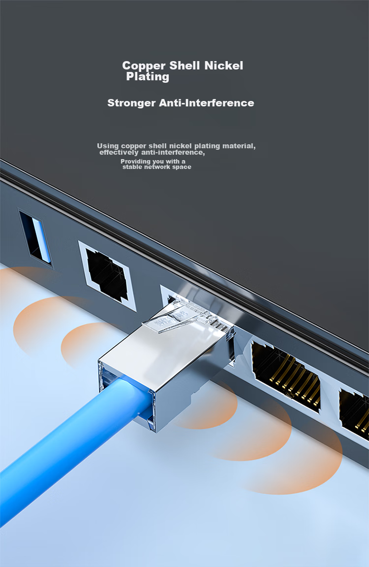 Кабельные разъемы SAMZHE Cat5e экранированные RJ45, гигабитные, позолоченные, профессиональные, 100 шт.