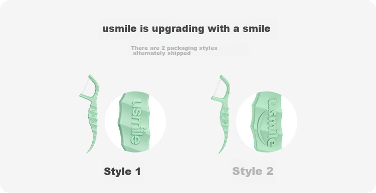 Зубная нить Usmile для свежего дыхания, двойная нить, 200 шт.