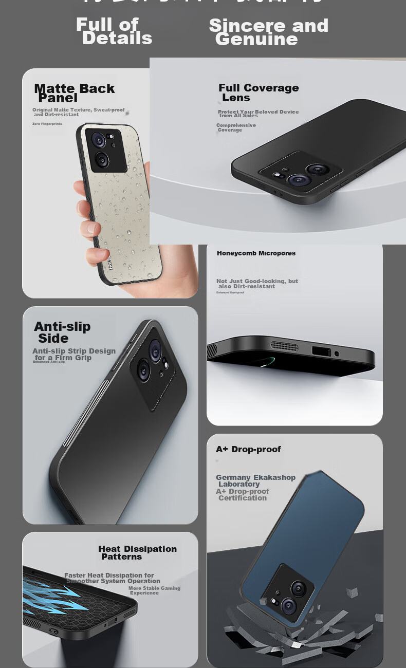 Чехол HotFire для Xiaomi Redmi K60 Ultra, AG матовый, противоударный, тонкий, черный