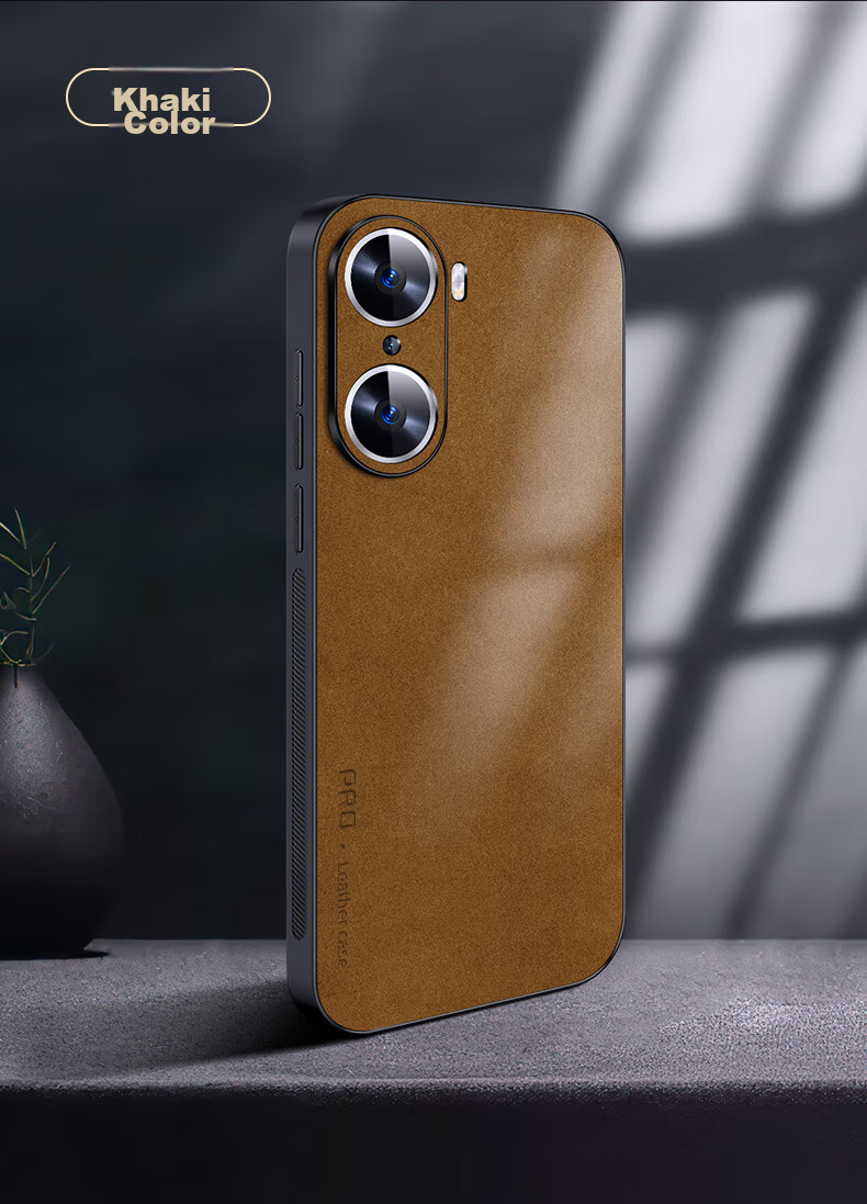Чехол для телефона Shangsu для Honor 60, противоударный, с полной защитой объектива, мягкий, из кожи лампочки, цвет хаки