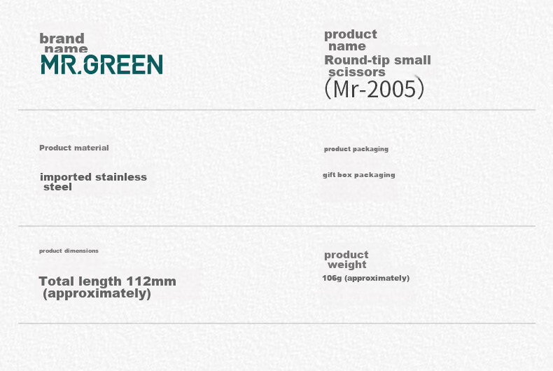 MR.GREEN Триммер для носа и бороды, немецкий, специализированный инструмент для мужчин, не повреждает носовую полость, MR-2005