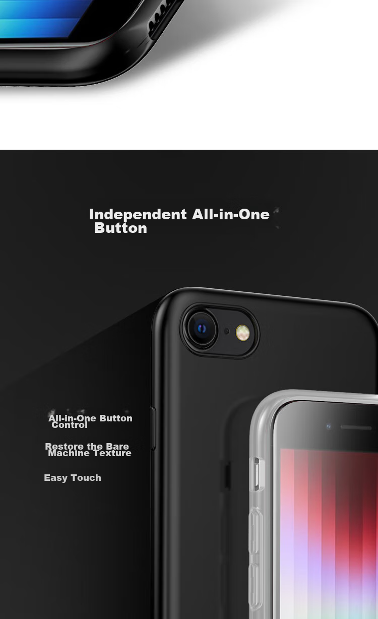 Чехол ESCAPE для iPhone SE3/7/8, противоударный, матовый, белый