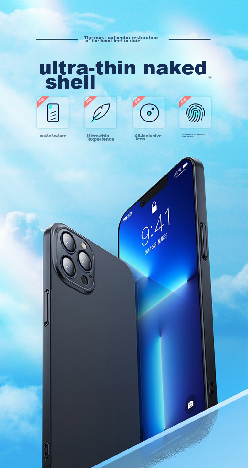 Чехол для iPhone 14 Pro Max EDDGA с защитой камеры, противоударный, матовый, черный