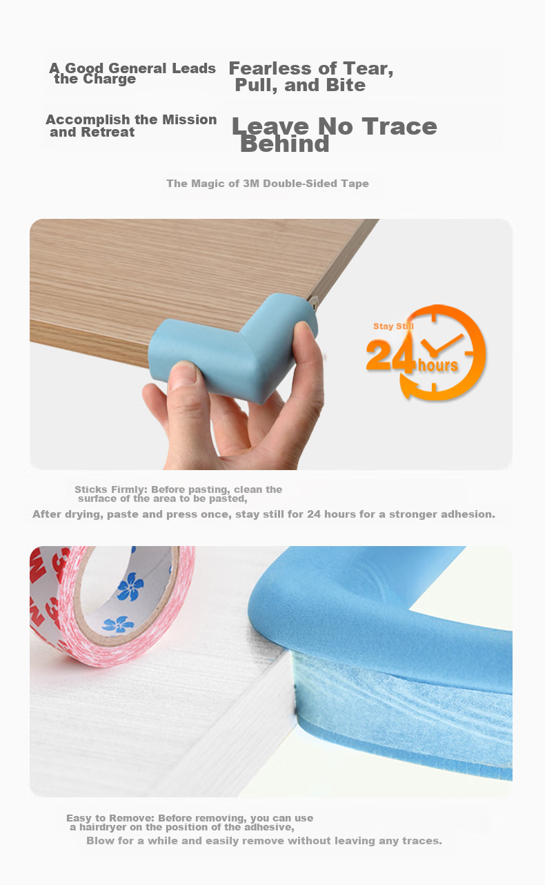 Защитные уголки Babyprints от столкновений для детских столов, защита краев мебели для детей, 12 шт., коричневые