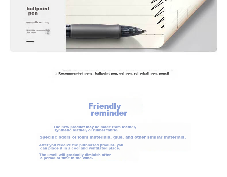 Блокнот Deli BP149, 25K/128 листов, обложка из винтажной овечьей кожи, желтый, с зажимом и держателем для ручки