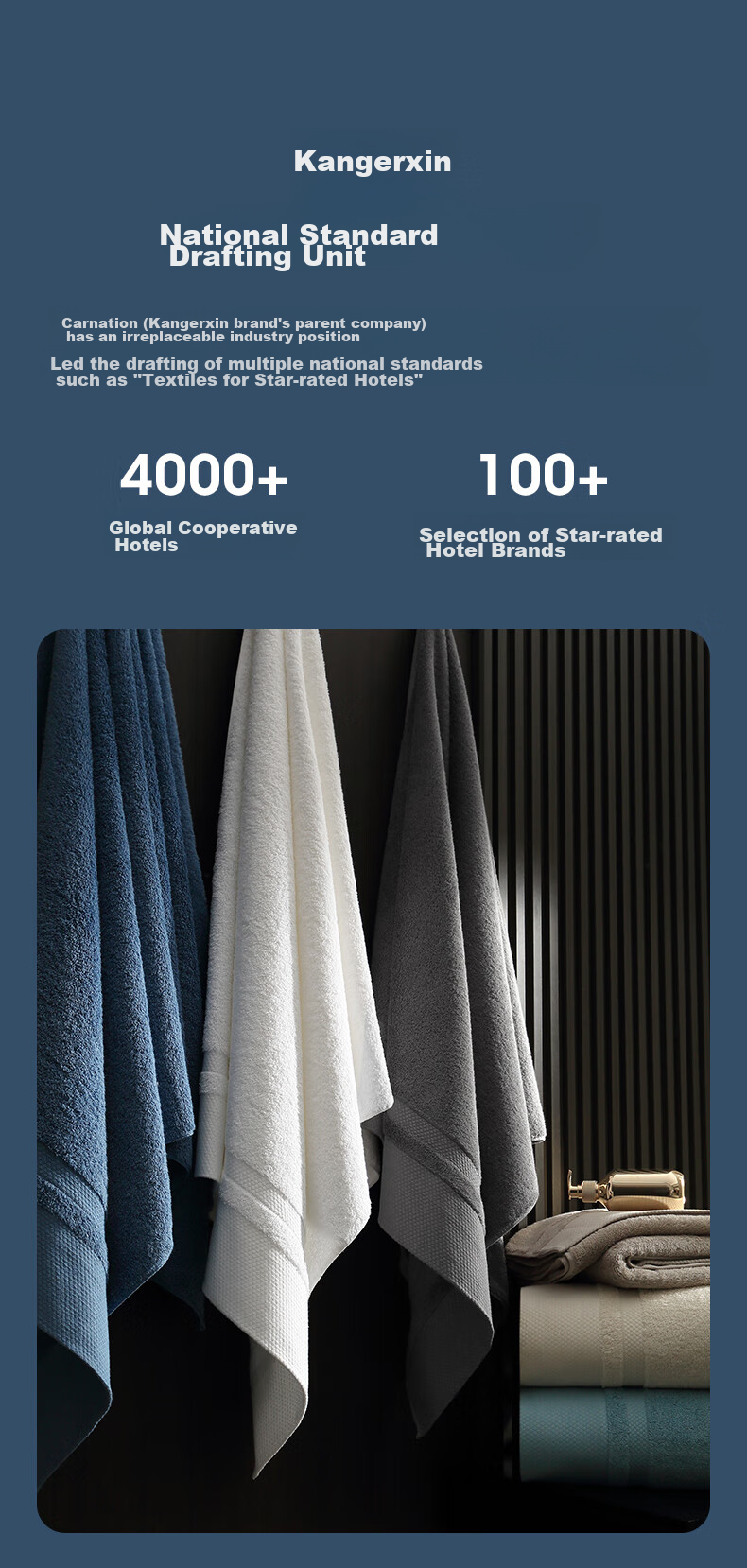 Canasin Полотенце банное, 100% хлопок, 800 г, размер 150x80 см, цвет сизый дым