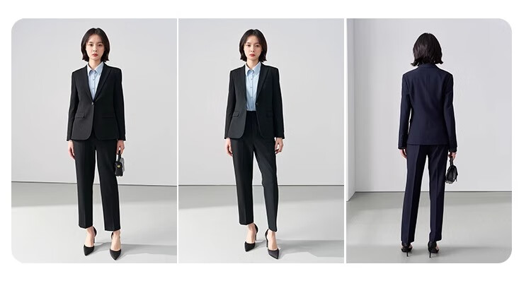 Пиджак женский Bodexiaojie, темно-синий, профессиональный, для деловых встреч и офиса, приталенный, весна-осень 2024