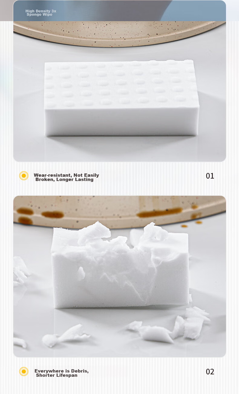 Набор губок для чистки Sulida Nano Sponge, 20 шт., белые