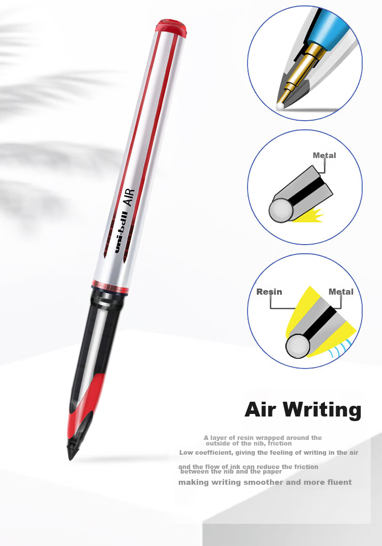 Набор гелевых ручек Uni Mitsubishi Uni-Ball AIR UBA-188L, 0.7 мм, красные, 12 шт.