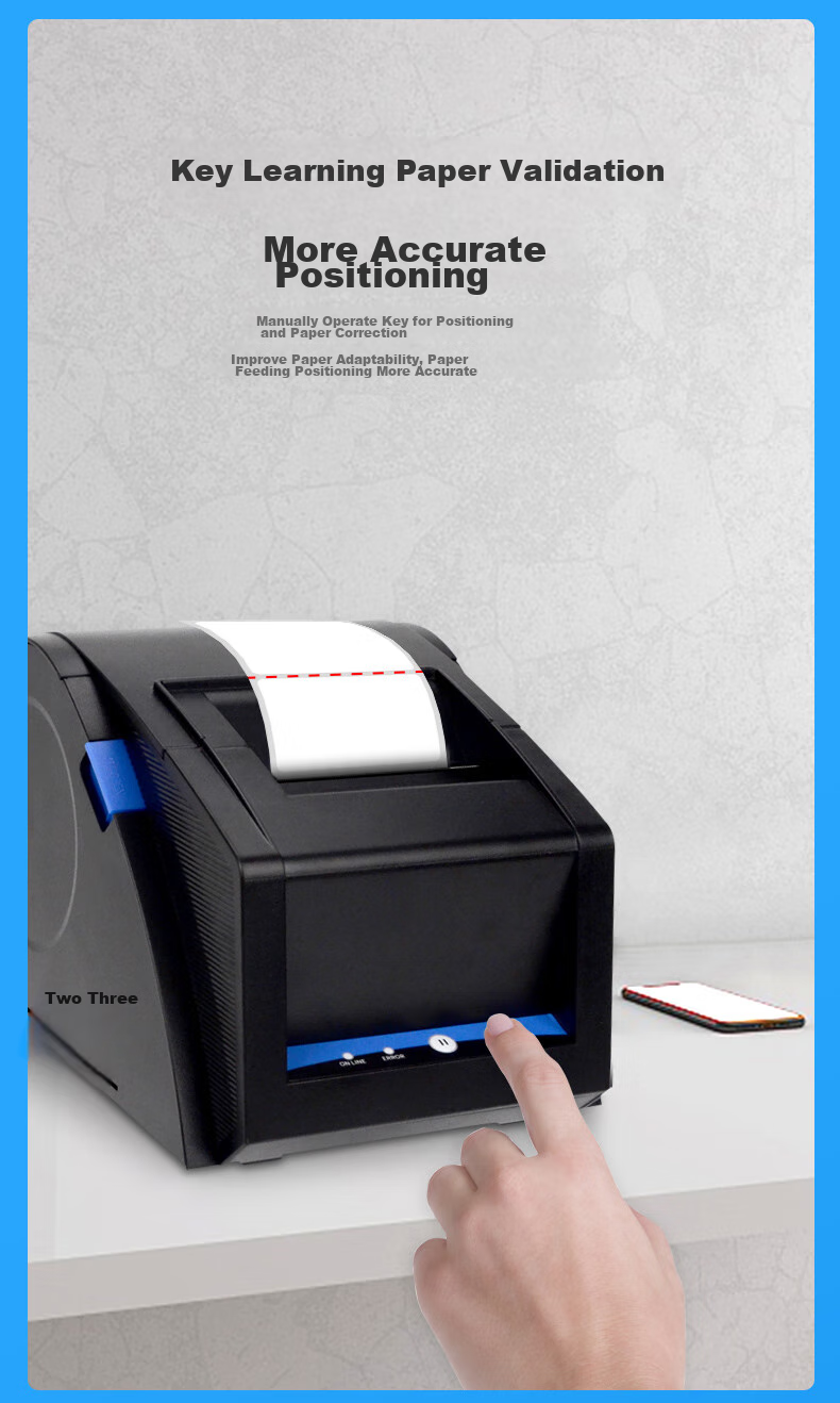 Термопринтер этикеток Gprinter GP-3120TUD, для печати наклеек, чеков, штрих-кодов, одежды, продуктов, 80 мм