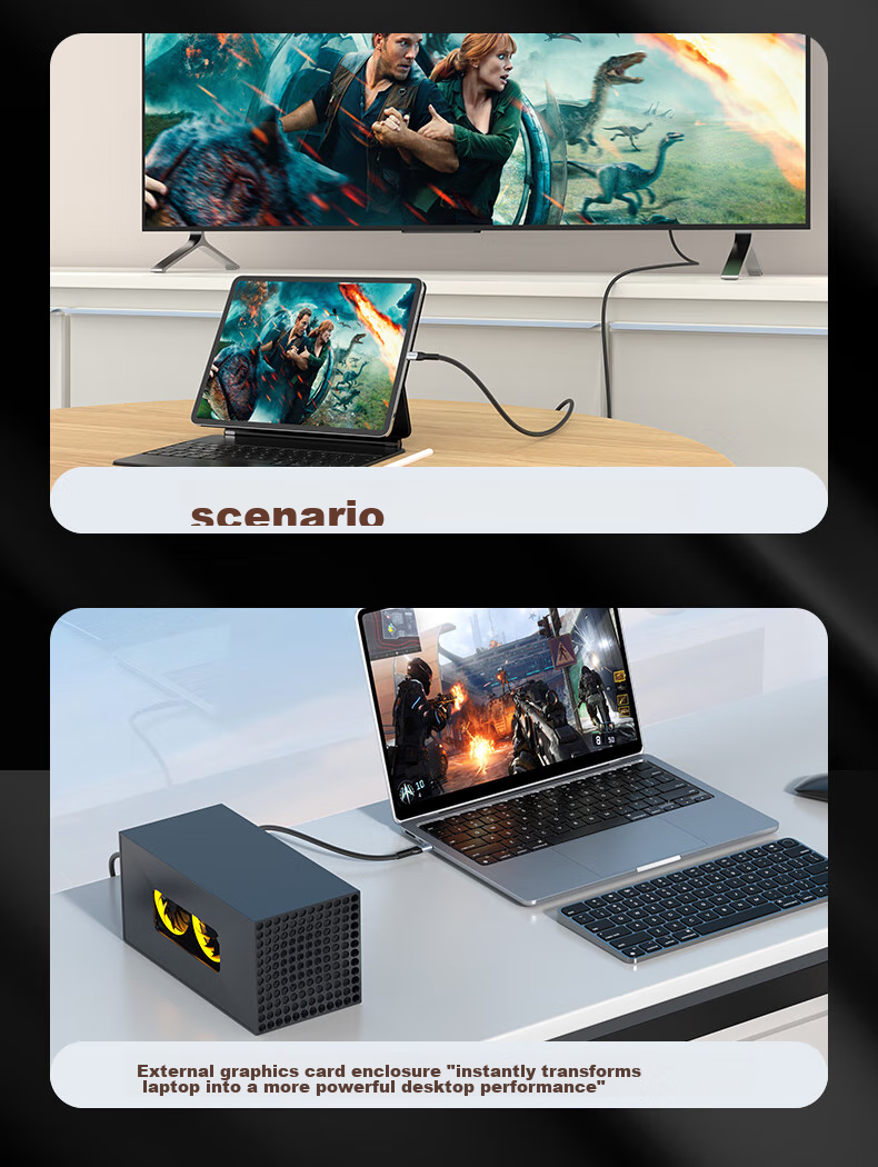 Кабель PISEN Thunderbolt 4, Type-C, 8K, PD240W, 40 Гбит/с, 1 м, черный
