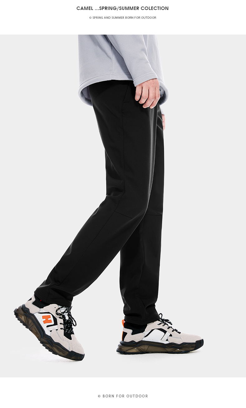 CAMEL Outdoor Мужские софтшелл брюки, теплые, на флисовой подкладке, ветрозащитные, водоотталкивающие, для хайкинга