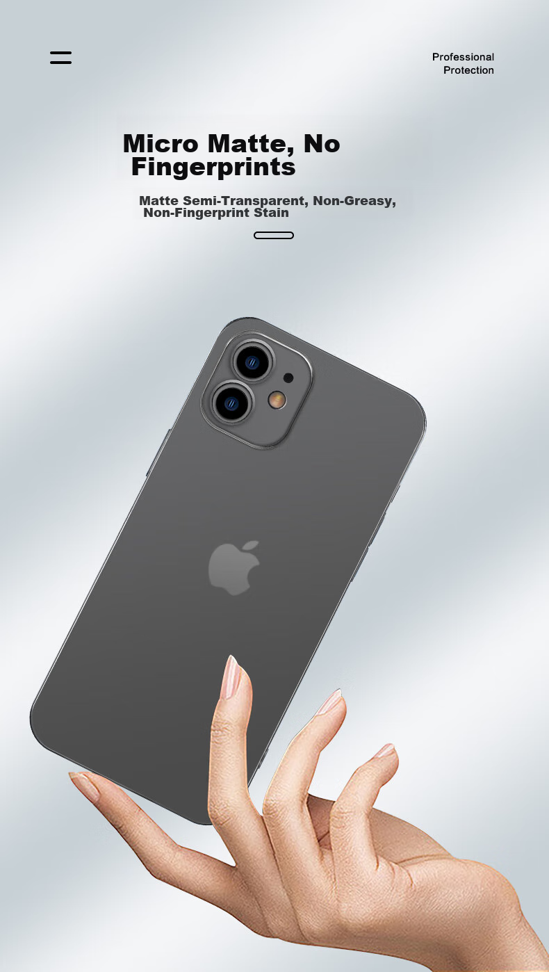 Противоударный чехол HotFire для Apple iPhone 11, ультратонкий, из матового силикона, фиолетовый