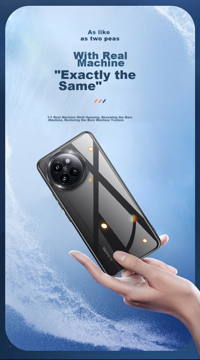 Противоударный чехол HotFire для Xiaomi Civi 4 Pro, прозрачный, силикон, простой стиль, полное покрытие