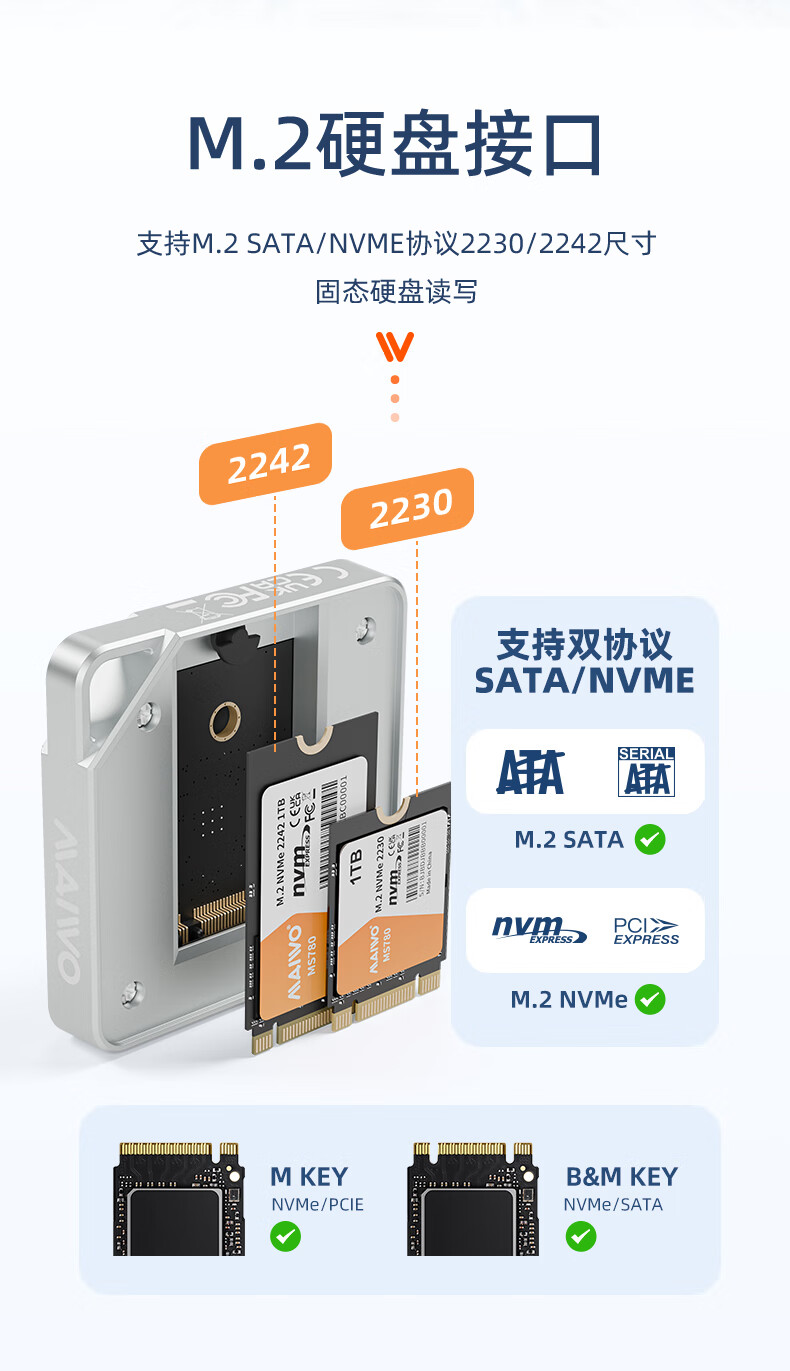 Внешний корпус для M.2 SSD