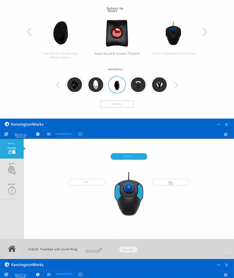 Беспроводная трекбольная мышь Kensington K70993, эргономичная, Bluetooth, для ПК и ноутбука, с подставкой для запястья, белая