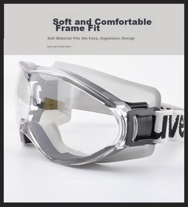 Защитные очки Uvex Goggles, ветрозащитные, противотуманные, пыленепроницаемые, защищающие от насекомых и аллергенов, брызгозащитные, от песка, для промышленного использования, защита от жидкостей, ударопрочные, универсальные защитные очки Uvex 9002285