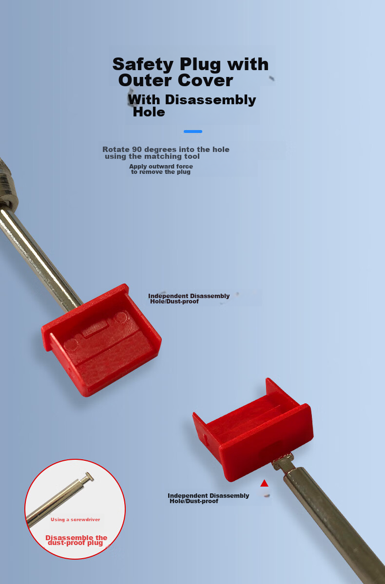 USB-блокиратор Suoli, заглушка для USB-порта, физическая защита от кражи данных, пылезащитная, черная, 100 шт. + 4 инструмента