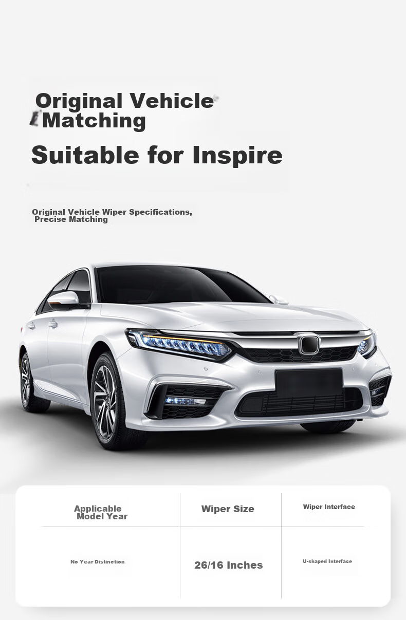 Комплект дворников Goodyear для Dongfeng Honda INSPIRE, бескаркасные, 1 пара