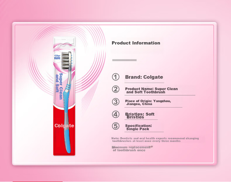 Зубная щетка Colgate с мягкой щетиной