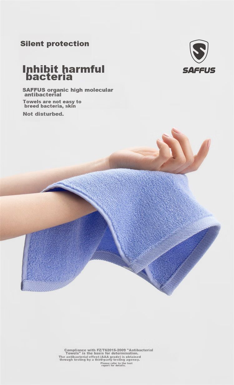 A-Life Pure Cotton Face Towel, Class A Soft Household Small Towel, Absorbent And Breathable, for Wiping Face And Drool, Blue