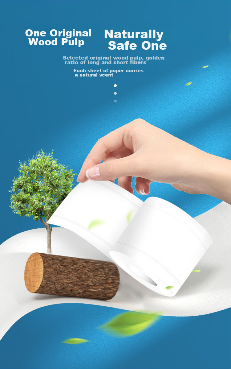 Рулонная туалетная бумага Hygienix Core Roll, 4D растворимая, 120 г * 27 рулонов, бумажные полотенца для ванной, смываемая туалетная бумага