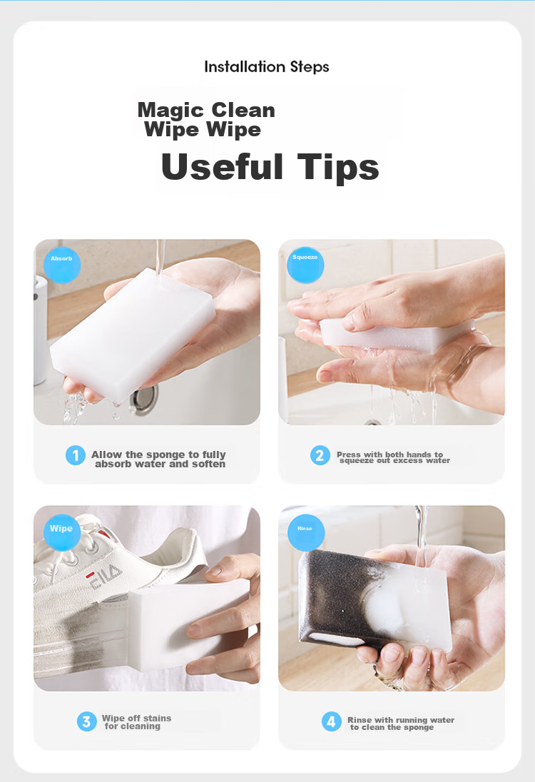 Многоразовая губка MARYYA Nano Sponge, 20 шт., для чистки мебели и бытовой техники, подходит для белой обуви