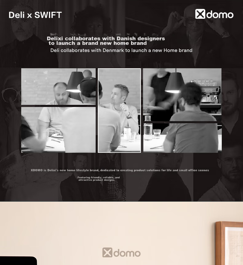 Органайзер для хранения Deli XDOMO, с крышкой, светло-серый, малый размер XDM10