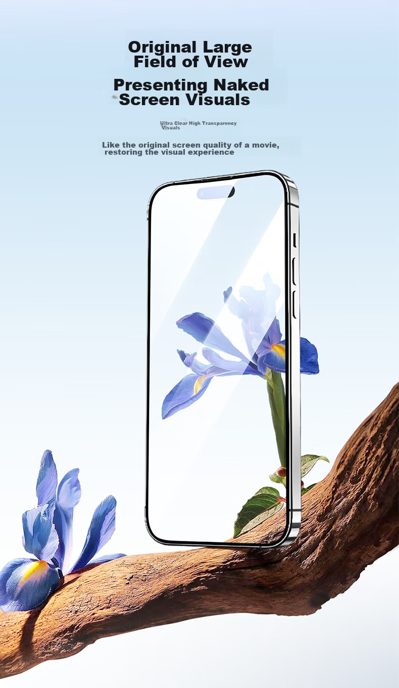 Защитное стекло PISEN для iPhone 15 Pro, полное покрытие, противоударное, антиотпечатки, 2 шт.