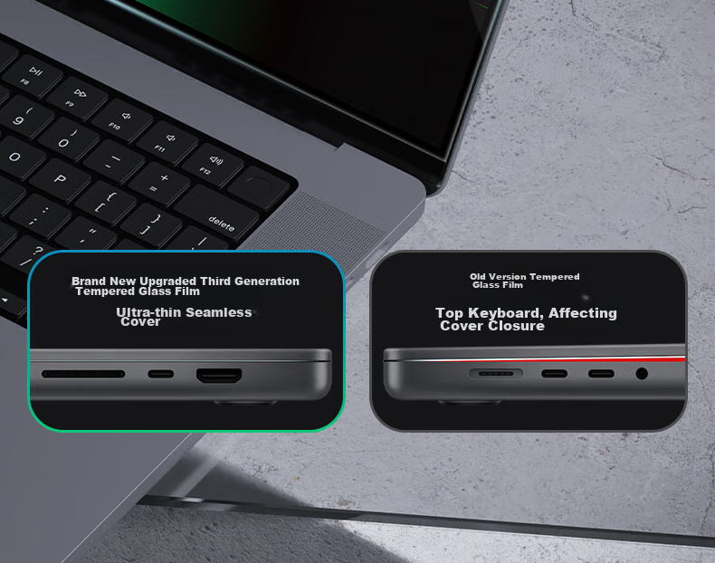 Защитная пленка DiYiGongFang для Apple MacBook Air 13 M4/M3/M2 A2681/A3113, ультра-прозрачная, 13.6-дюймовая