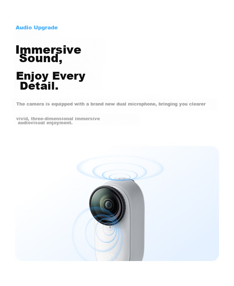 Экшн-камера Insta360 GO 3S 4K, водонепроницаемая, для влогов, спорта, 64 ГБ, Lingdongbai