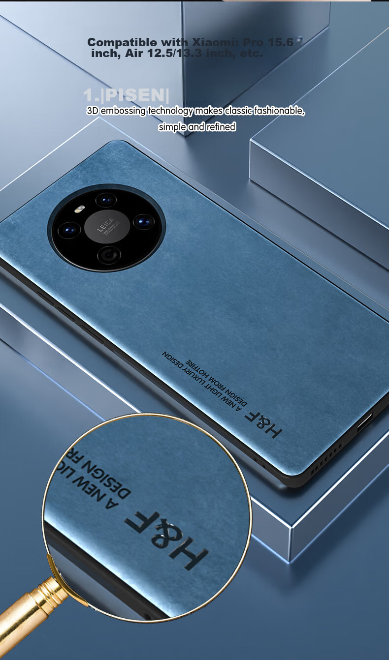 Противоударный чехол HotFire для Huawei Mate40/Mate40E, кожаный, матовый, защита камеры, простой стиль, дымчато-серый
