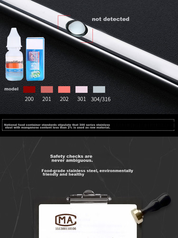 Набор палочек для еды Tangzongkuai из нержавеющей стали 304, auspicious style, 23.5 см, 10 пар, нескользящие, термостойкие, C6337